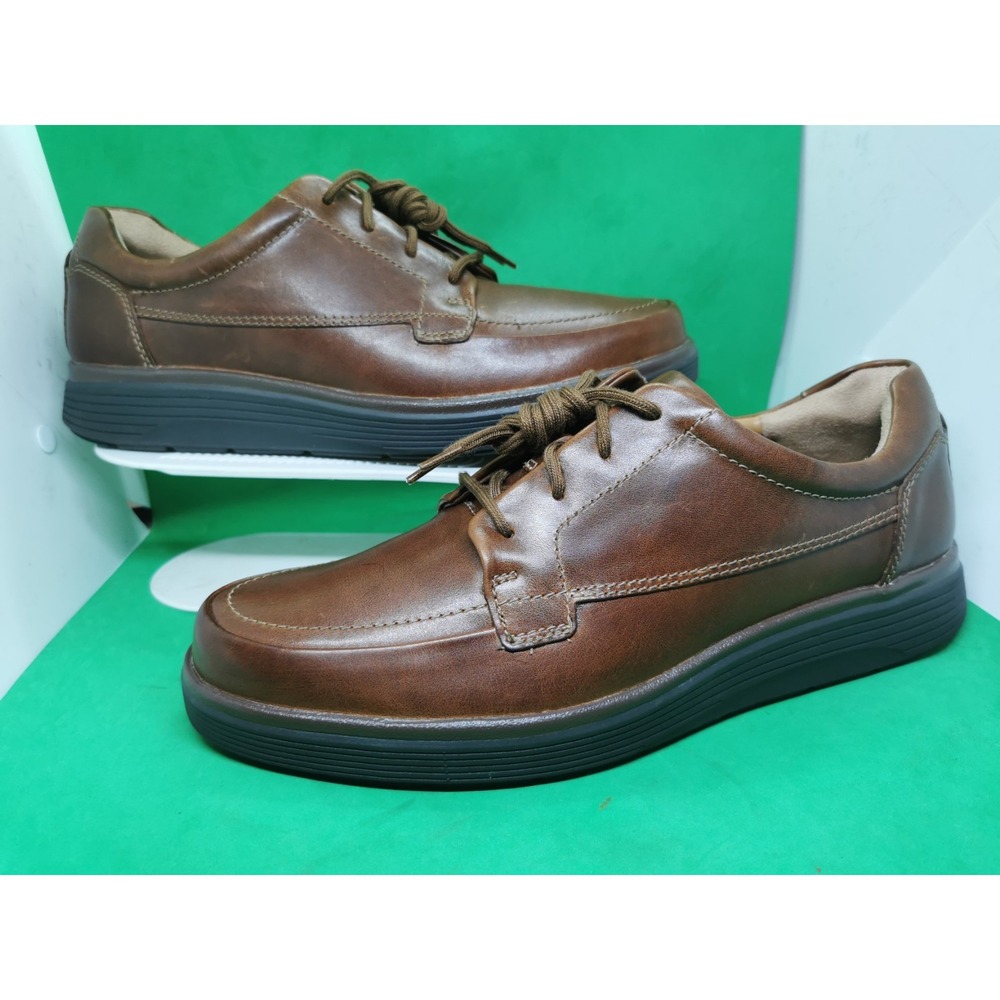 Mens Clarks Unstructured Un Abode Ease Leather Casual Lace Up Shoes Size 11.5 M - Picture 16 of 16